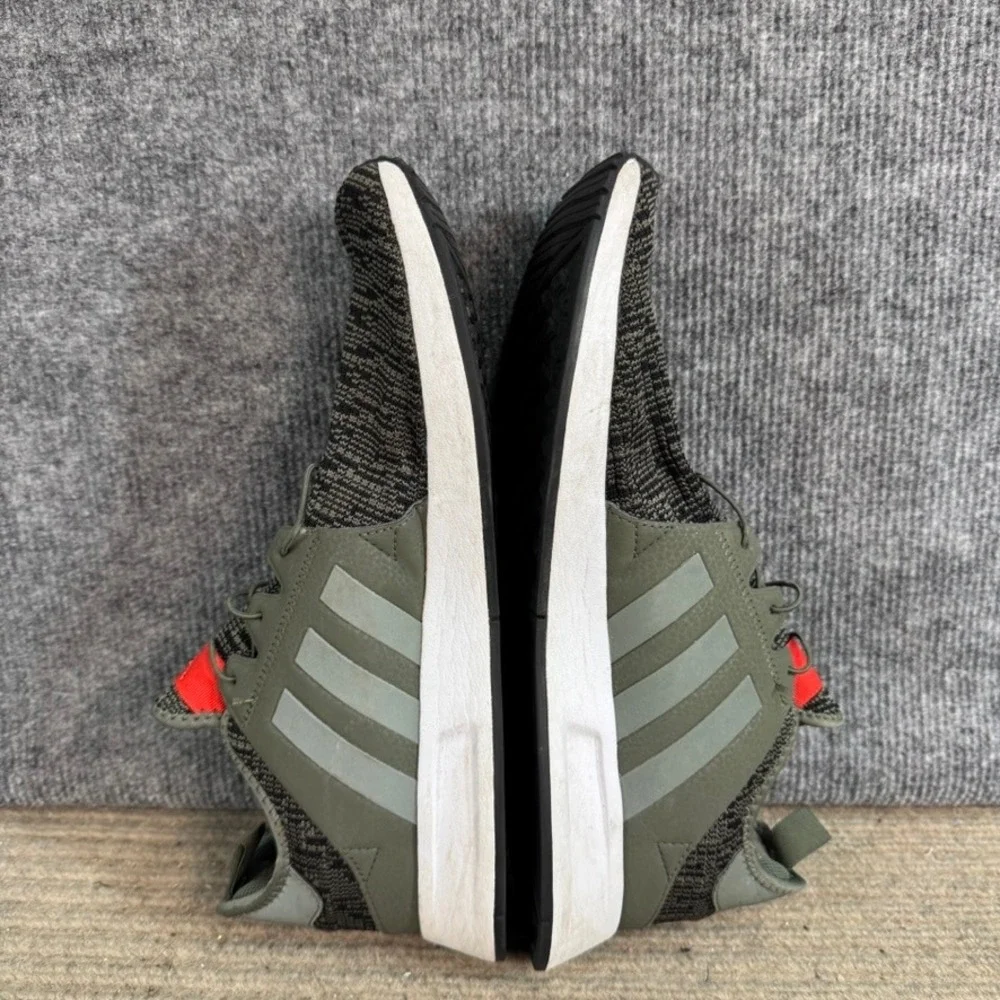 Adidas X_PLR Olive Green Black Red Knit Athletic Sneakers BY9257 Mens 11